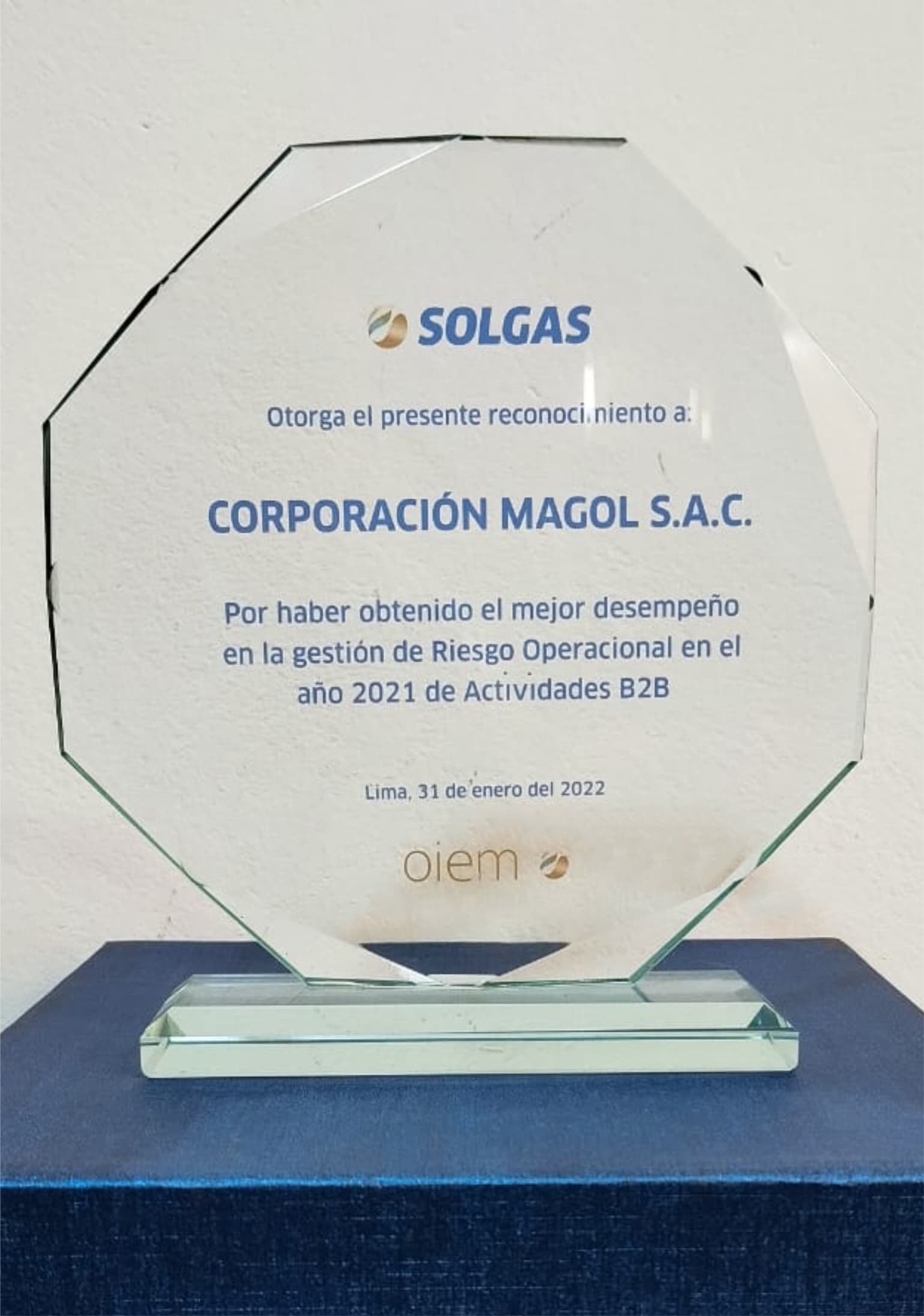 Reconocimiento de la empresa